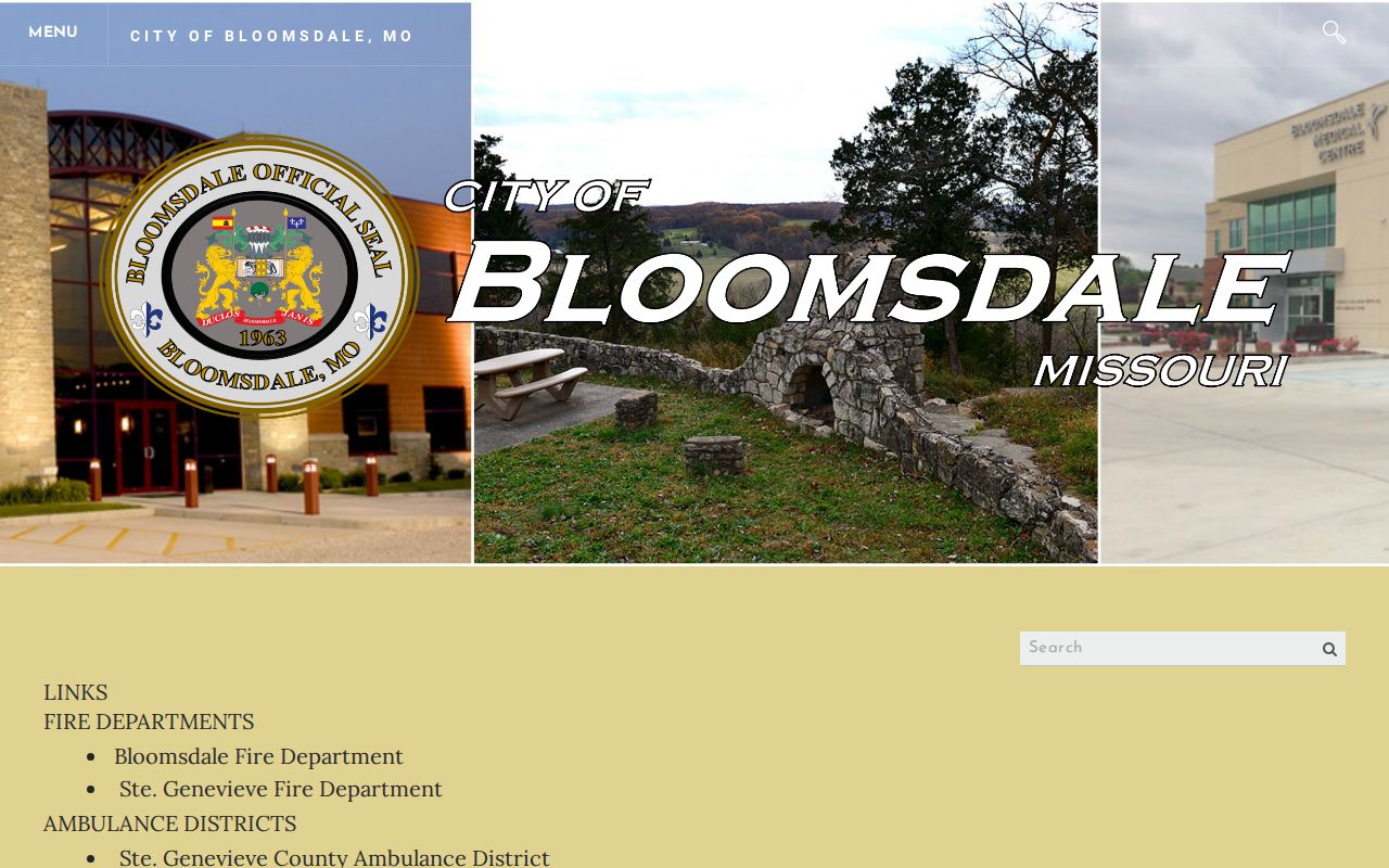 Bloomsdale official links to county and nearby law enforcement agencies